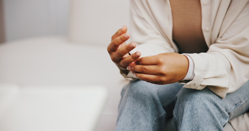 Person i traume behandling hos psykolog i Haverslev